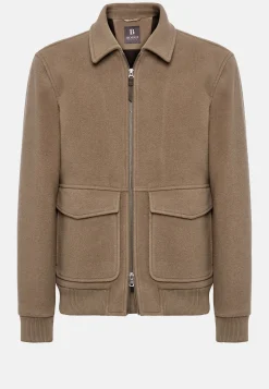 Boggi Milano Bomber En Laine Rembourrée