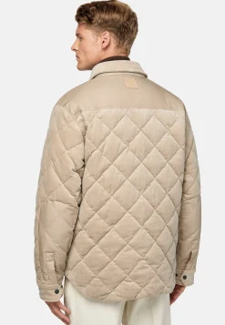 Boggi Milano Bomber Rembourré En Velours De Coton