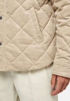 Boggi Milano Bomber Rembourré En Velours De Coton