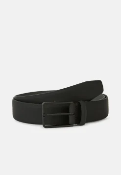 Boggi Milano Ceinture En Cuir Gommé Avec Logo