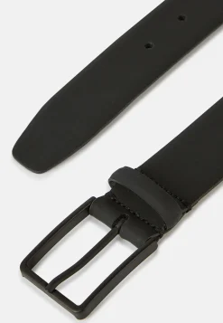 Boggi Milano Ceinture En Cuir Gommé Avec Logo