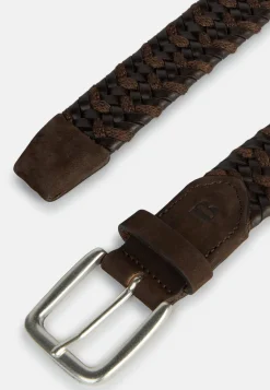Boggi Milano Ceinture Tressée Extensible En Cuir Mélangé