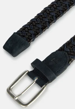 Boggi Milano Ceinture Tressée Extensible En Cuir Mélangé