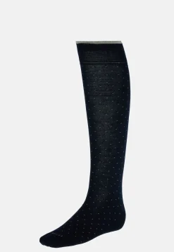 Boggi Milano Chaussettes Motif Tête D'Épingle En Coton Bio