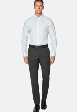 Boggi Milano Chemise À Carreaux En Popeline De Coton Regular Fit