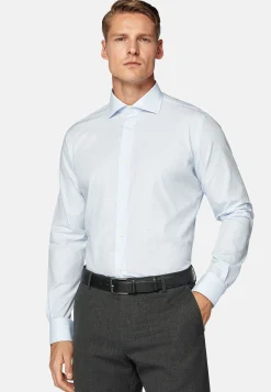 Boggi Milano Chemise À Carreaux En Popeline De Coton Regular Fit