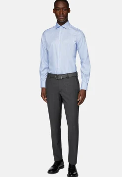 Boggi Milano Chemise À Carreaux En Sergé De Coton Regular Fit