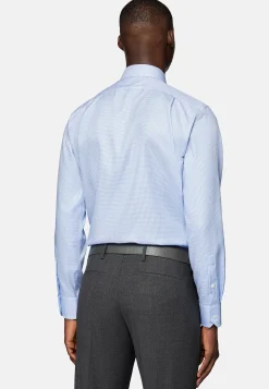 Boggi Milano Chemise À Carreaux En Sergé De Coton Regular Fit