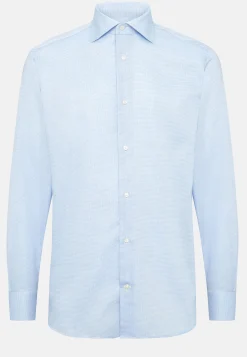 Boggi Milano Chemise à Micromotif En Coton Slim Fit