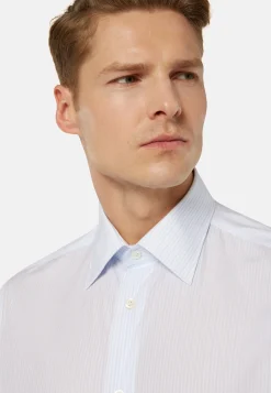 Boggi Milano Chemise À Rayures En Coton Regular Fit