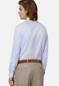 Boggi Milano Chemise À Rayures En Coton Dobby Regular Fit