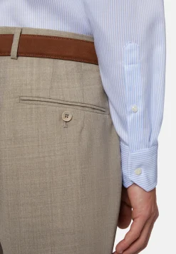 Boggi Milano Chemise À Rayures En Coton Dobby Regular Fit