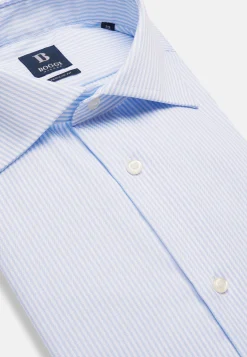 Boggi Milano Chemise À Rayures En Coton Dobby Regular Fit