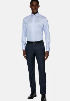 Boggi Milano Chemise À Rayures En Sergé De Coton Regular Fit