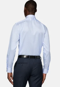 Boggi Milano Chemise À Rayures En Sergé De Coton Regular Fit