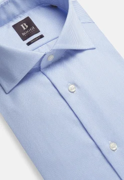 Boggi Milano Chemise À Rayures En Sergé De Coton Regular Fit