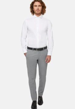 Boggi Milano Chemise he En Coton Nylon Extensible Slim