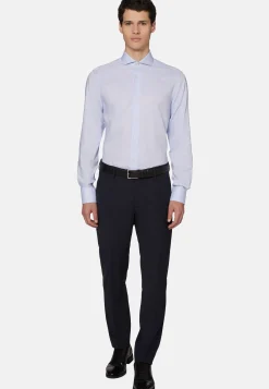 Boggi Milano Chemise En Coton Dobby Slim Fit