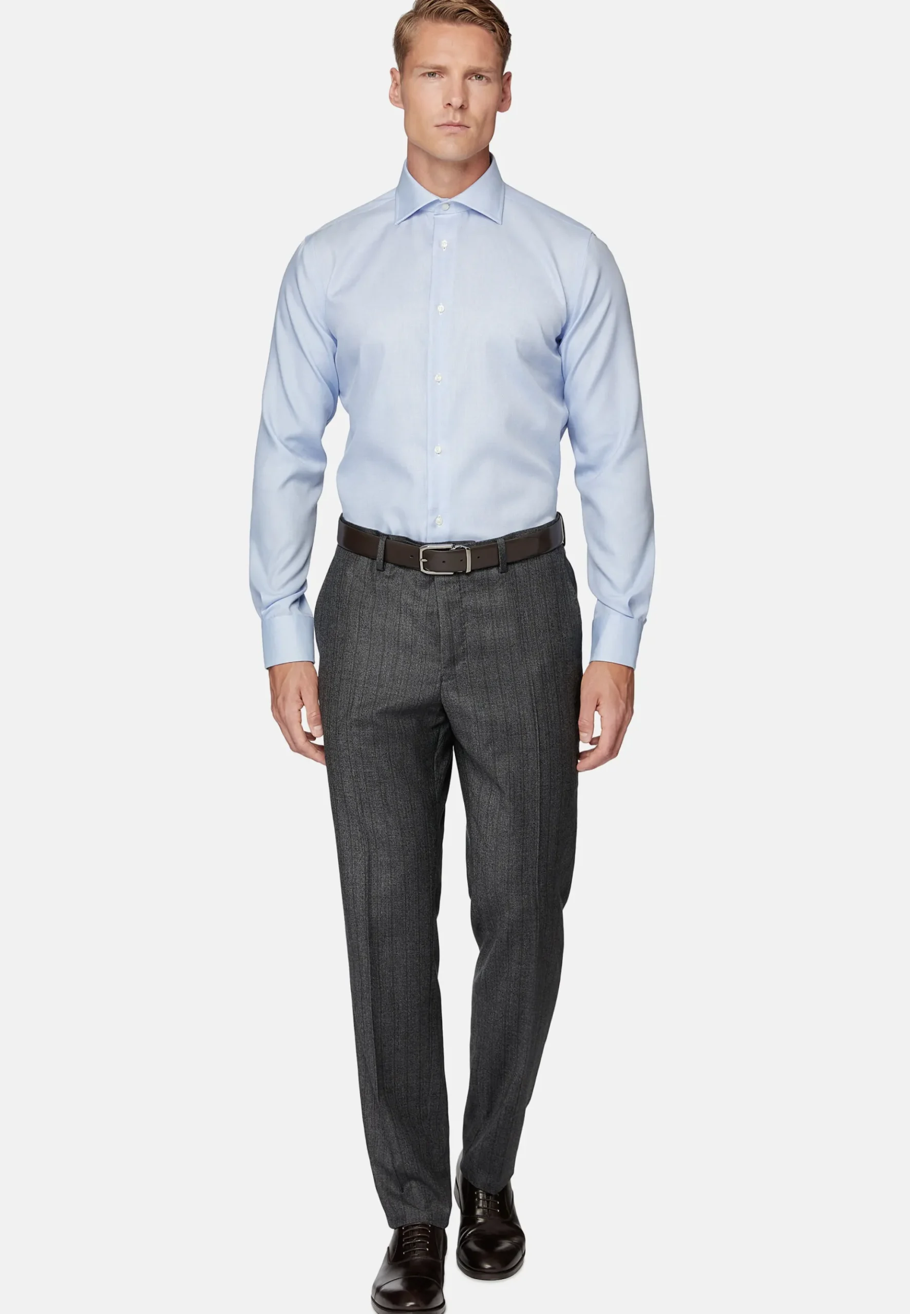 Boggi Milano Chemise En Coton Dobby Regular Fit