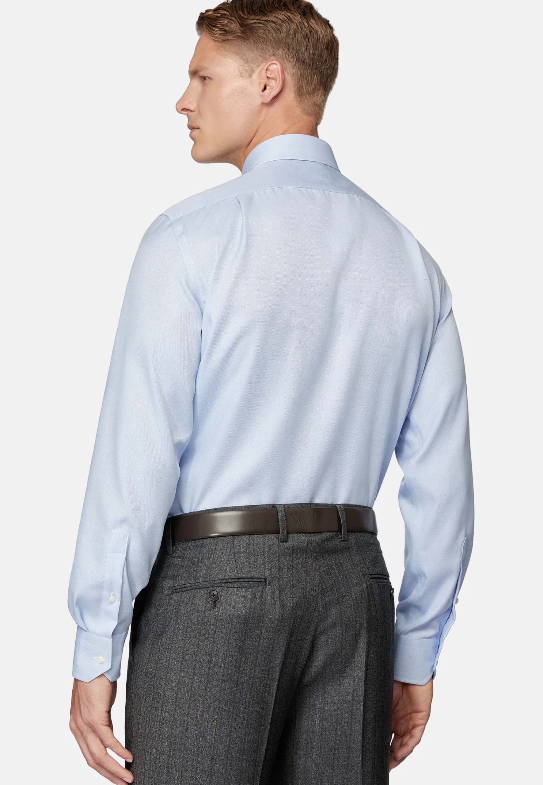 Boggi Milano Chemise En Coton Dobby Regular Fit