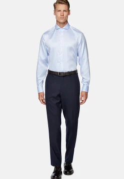 Boggi Milano Chemise En Coton Dobby Slim Fit