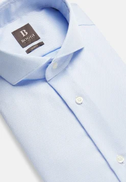 Boggi Milano Chemise En Coton Dobby Slim Fit