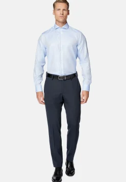 Boggi Milano Chemise En Coton Dobby Slim Fit