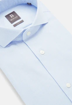 Boggi Milano Chemise En Coton Dobby Slim Fit