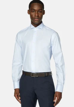 Boggi Milano Chemise En Coton Dobby Slim Fit