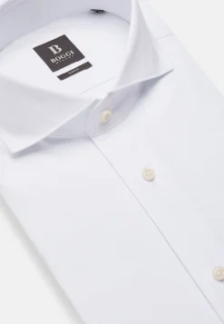 Boggi Milano Chemise En Coton Nylon Extensible Slim Fit