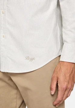 Boggi Milano Chemise En Coton Oxford Bio Coupe Droite