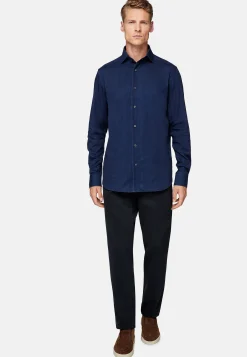 Boggi Milano Chemise En Denim De Coton Regular Fit