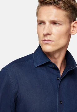 Boggi Milano Chemise En Denim De Coton Regular Fit