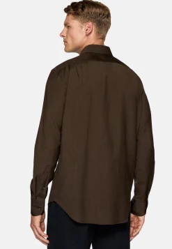 Boggi Milano Chemise En Laine Regular Fit