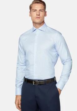 Boggi Milano Chemise En Sergé De Coton Slim Fit