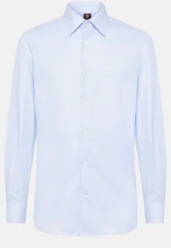 Boggi Milano Chemise En Sergé De Coton Regular Fit