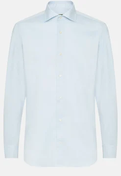 Boggi Milano Chemise En Sergé De Coton Slim Fit
