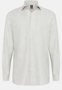 Boggi Milano Chemise Nid D'Abeille En Coton Regular Fit