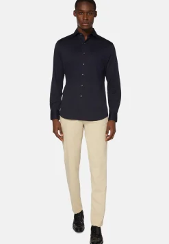 Boggi Milano Chemise Polo En Jersey De Coton Coupe Regular