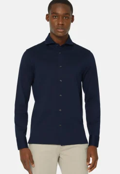 Boggi Milano Chemise Polo En Piqué Fil D'Écosse Coupe Slim