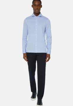 Boggi Milano Chemise Polo En Piqué Fil D'Écosse Coupe Slim