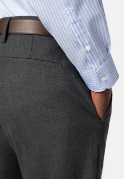 Boggi Milano Chemise Rayée En Coton Dobby Regular Fit