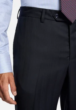 Boggi Milano Costume À Fines Rayures En Pure Laine