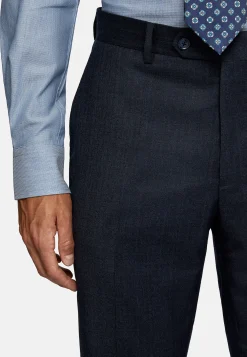 Boggi Milano Costume À Fines Rayures En Pure Laine