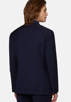 Boggi Milano Costume À Fines Rayures En Pure Laine