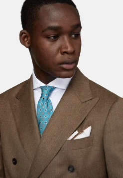 Boggi Milano Costume Croisé À Chevrons En Pure Laine