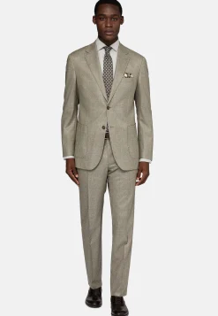 Boggi Milano Costume Gris Tourterelle En Pure Laine