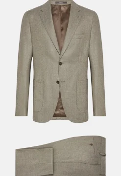 Boggi Milano Costume Gris Tourterelle En Pure Laine