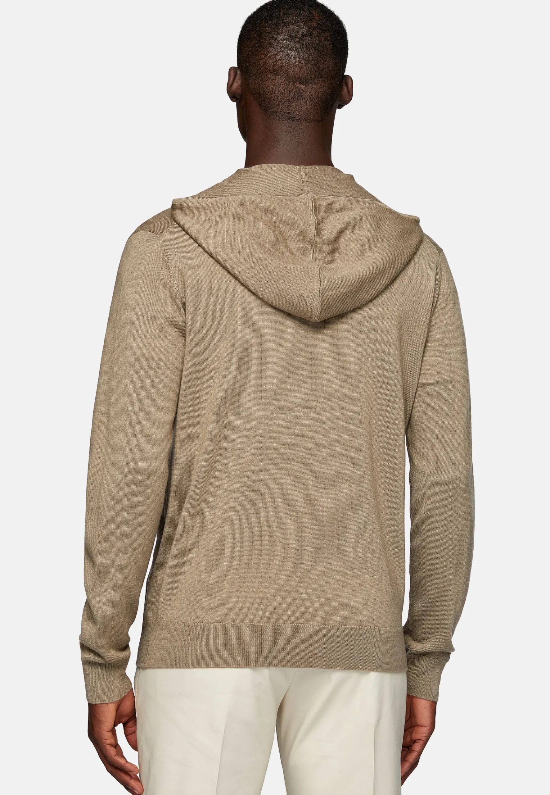 Boggi Milano Gilet à Capuche En Laine Mérinos