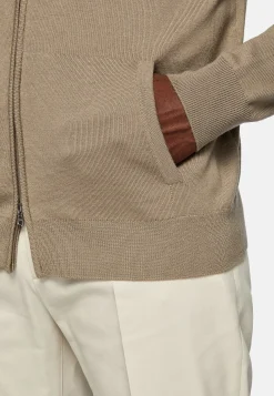 Boggi Milano Gilet à Capuche En Laine Mérinos